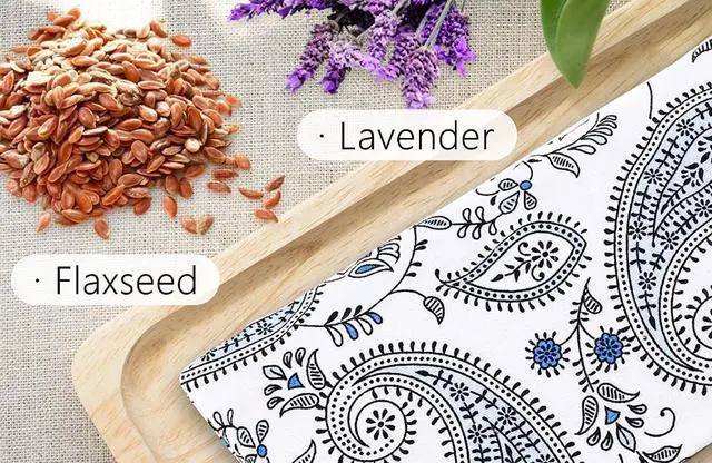 Alt view image 3 of 6 - Eye Pillow with Extra Cover Yoga Meditation Accessories Lavender Aromatherapy Weighted Eye Mask for Sleeping Yoga Meditation Self Care Unique Gifts