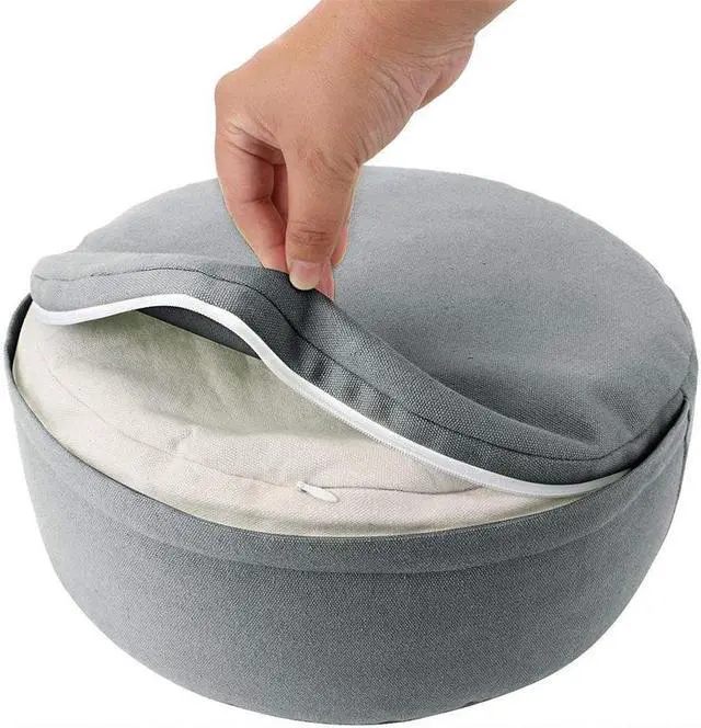 Alt view image 4 of 7 - Vacuum-packed Buckwheat Home Meditation Yoga cushion Comfortable soft round yoga cushion