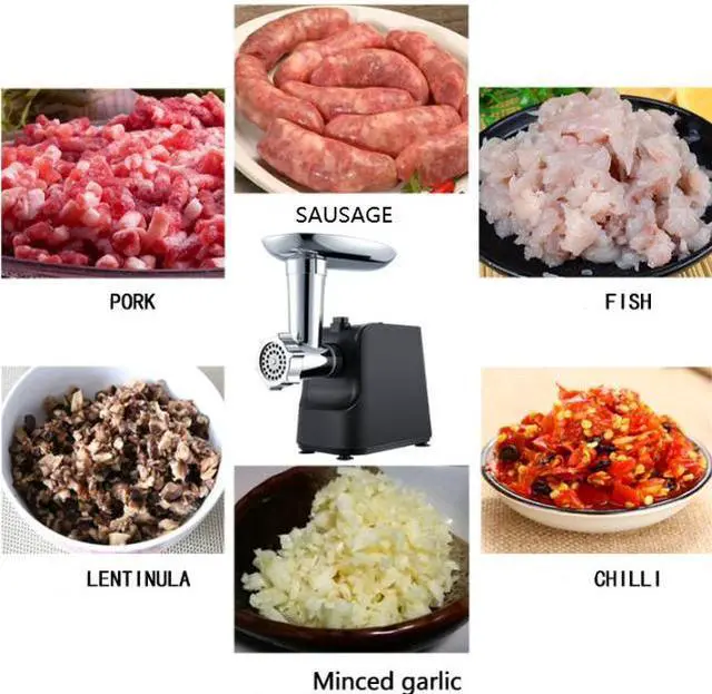 Alt view image 2 of 7 - Electric meat grinder US gauge 120V multi-function automatic meat grinder mini domestic meat grinder