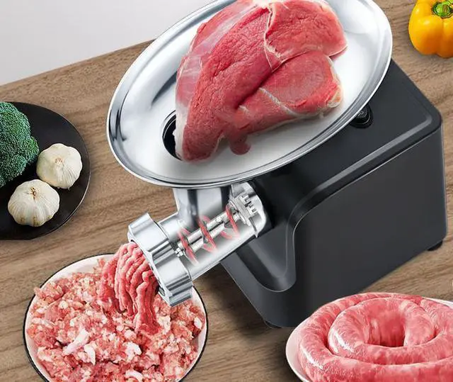 Alt view image 6 of 7 - Electric meat grinder US gauge 120V multi-function automatic meat grinder mini domestic meat grinder