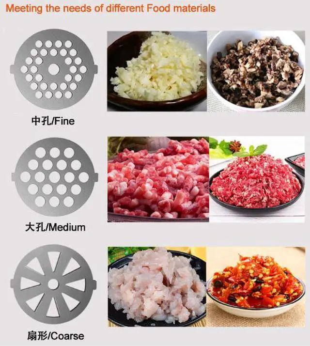 Alt view image 3 of 7 - Electric meat grinder US gauge 120V multi-function automatic meat grinder mini domestic meat grinder