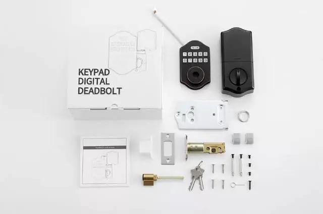 Main image of Keyless Entry Door Lock with Keypad - Smart Deadbolt Lock for Front Door with 2 Keys - Auto Lock - Easy Installation