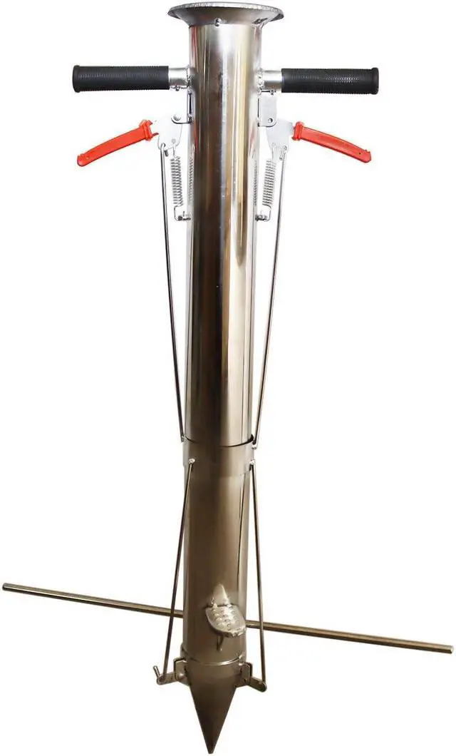 Main image of Seedling Transplanting Tool Stainless Steel Bulb Planter Tool,Multi-Functional Vegetable Seedling Transplanter Manual Hand-Held Young Plant Garden Greenhouse with Pedal(Double Handle)