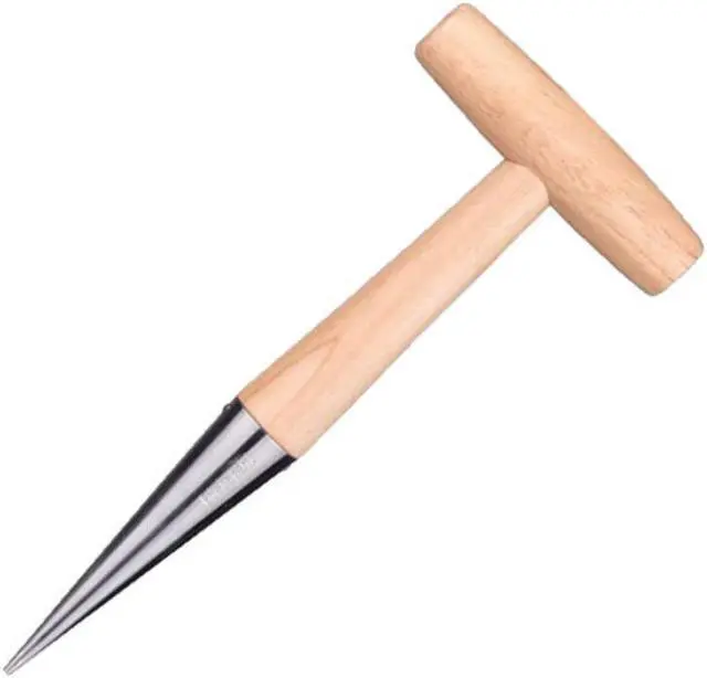 Alt view image 4 of 7 - 1 set Seed Planter Tool Hand Dibber Bulb Planter Seed Dispenser for Gardening,Sowing Seeds,Transplanting Plants,Planting Bulbs,Digging Stainless Steel