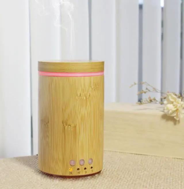 Alt view image 2 of 6 - Bamboo aromatherapy machine Home automatic fragrance machine Large capacity essential oil aromatherapy voice control humidifier
