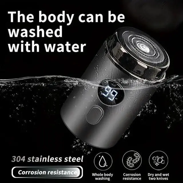 Alt view image 4 of 7 - Mini Portable Electric Shaver, 2025 Upgrade Men's Portable Mini Travel Shaver, USB Rechargeable Ipx-7 Waterproof Electric Razor for Car, Travel