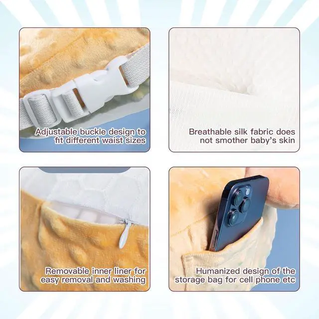 Alt view image 4 of 7 - Reflux Pillow for Baby Design Dual-use Feature, Baby Feeding Pillow, Nursing Pillows for Breastfeeding with Breathable Removable Cover