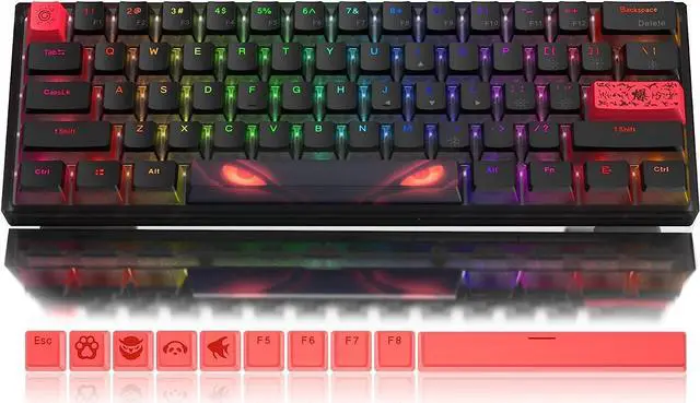 Main image of Womier WK61 Hot-Swappable RGB Mechanical Keyboard (4 Colors)