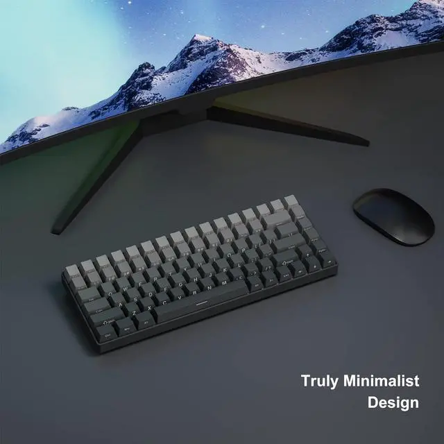 Alt view image 6 of 6 - Shine Through Keycaps - Side Print Keycaps, PBT Double Shot Custom Keycap Set, 136 Keys Gradient Seaweed Green Keycaps, OEM Profile Keyboard Keycaps for Cherry Gateron MX Switches Keyboard