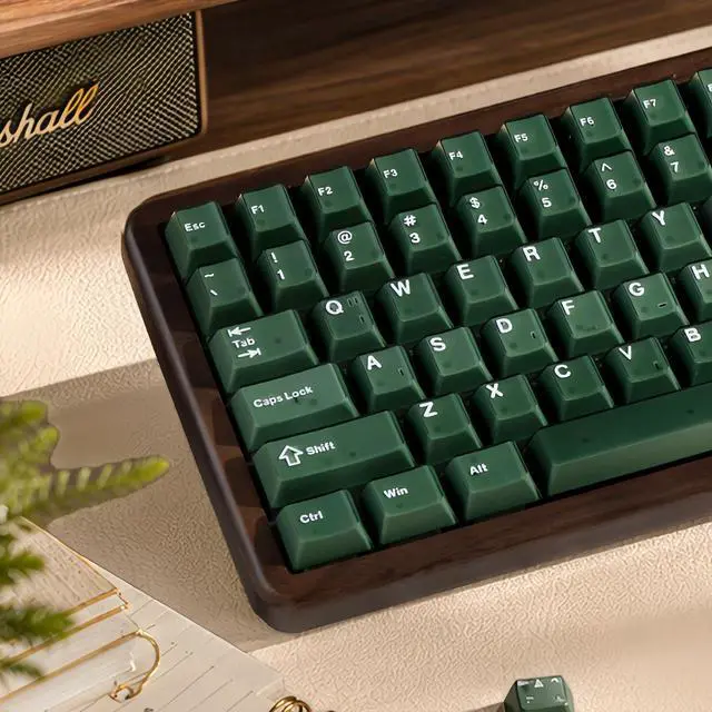 Main image of Womier Green Jade Keyboard keycaps,Double Shot PBT keycaps Jelly Set | Matcha Custom Keyboard caps,Cherry Profile keycaps for Mechanical Keyboard 60%/65%/75%/TKL/96%/100% US Layout