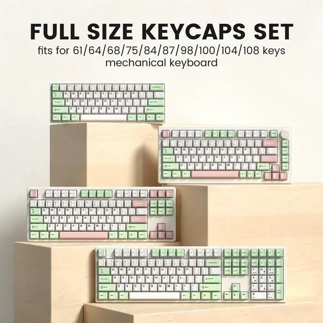 Alt view image 5 of 7 - Womier dagaladoo Double Shot PBT keycaps Set, Cherry Profile Keyboard Keycaps