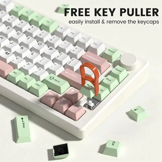 Alt view image 6 of 7 - Womier dagaladoo Double Shot PBT keycaps Set, Cherry Profile Keyboard Keycaps