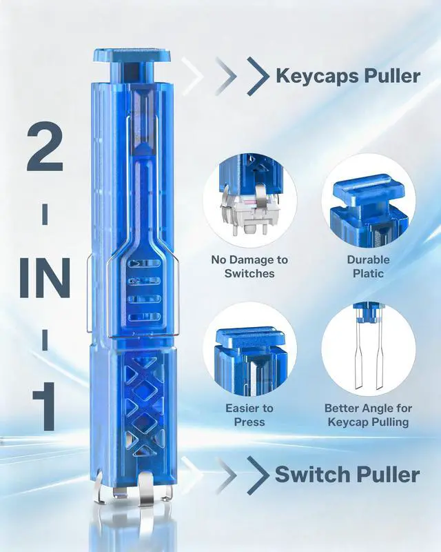 Alt view image 2 of 7 - Womier Keymatic Keycap Puller & Switch Puller for Keyboard Keycap,Keycap Acessory