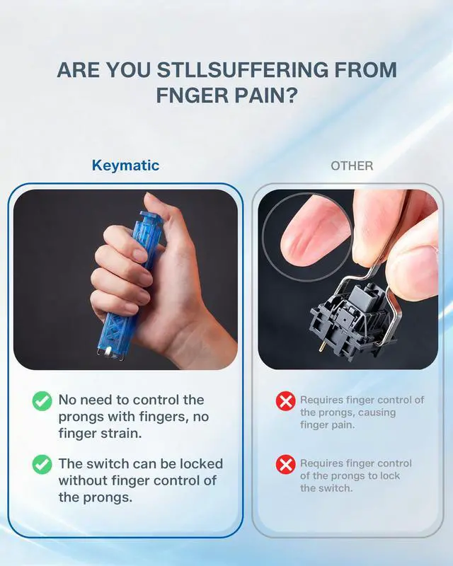 Alt view image 3 of 7 - Womier Keymatic Keycap Puller & Switch Puller for Keyboard Keycap,Keycap Acessory