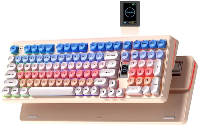 Main image of Keymatic WK98 Foundation Mechanical Keyboard, Pink Creamy Gaming Keyboard
