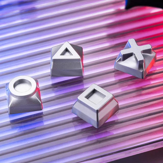 Alt view image 4 of 7 - Womier Real Metal Custom Keycaps,WASD Keycaps for Mechanical Keyboard
