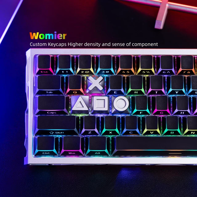 Alt view image 6 of 7 - Womier Real Metal Custom Keycaps,WASD Keycaps for Mechanical Keyboard
