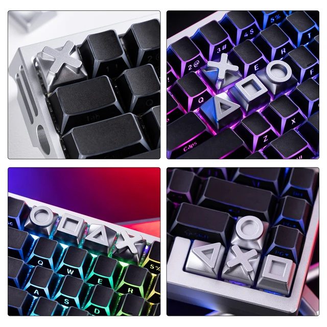 Alt view image 3 of 7 - Womier Real Metal Custom Keycaps,WASD Keycaps for Mechanical Keyboard