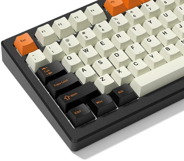 Main image of Womier PBT Keycaps, Custom Retro Keycaps Set, Keyboard Caps