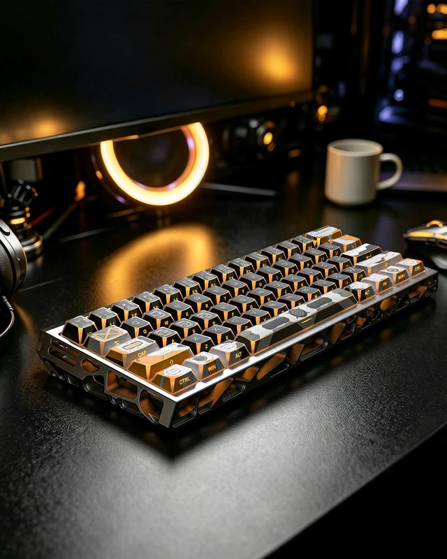 Alt view image 7 of 7 - Womier Double Shot PBT Keycaps, Dye Sub Shine Through Spaceship Key caps