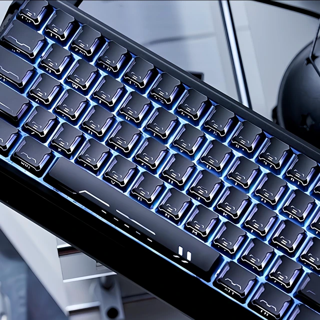 Alt view image 3 of 7 - Womier Shine Through keycaps Set,Double Shot PBT keycaps Mecha Armor