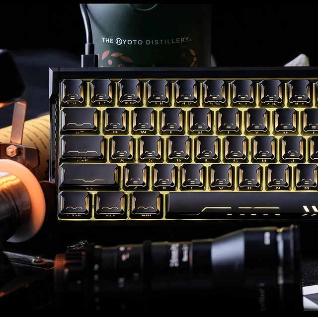 Alt view image 5 of 7 - Womier Shine Through keycaps Set,Double Shot PBT keycaps Mecha Armor