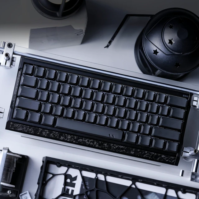 Alt view image 7 of 7 - Womier Shine Through keycaps Set,Double Shot PBT keycaps Mecha Armor