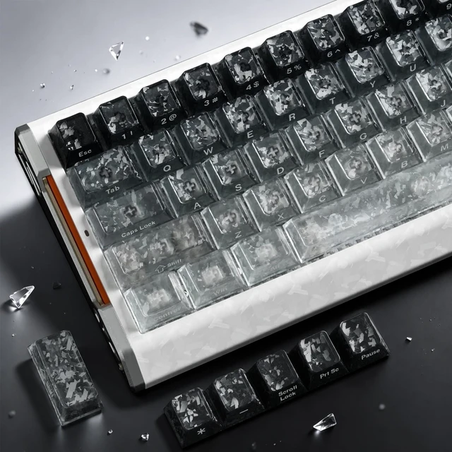 Main image of Womier Gradient Clear Keycaps, Jelly Keycaps Set, Shine through Keycaps