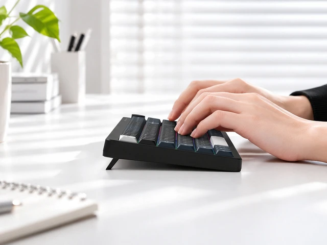 Alt view image 2 of 7 - Womier DK100 Wireless Keyboard Computer, LED Low Profile Creamy Keyboard