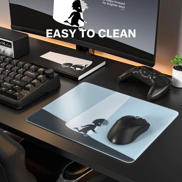 Alt view image 2 of 7 - Womier Gaming Mousepad,Little Boy Graphic Gaming Mousepad, Graffiti