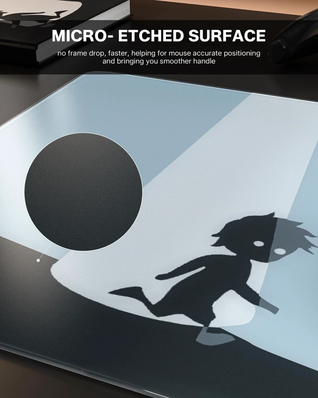 Alt view image 4 of 7 - Womier Gaming Mousepad,Little Boy Graphic Gaming Mousepad, Graffiti