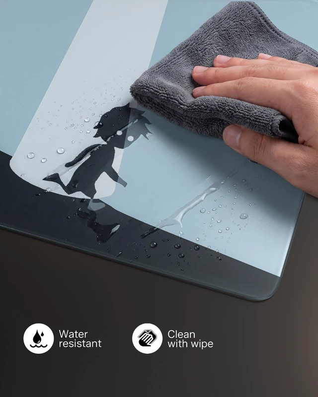 Alt view image 6 of 7 - Womier Gaming Mousepad,Little Boy Graphic Gaming Mousepad, Graffiti