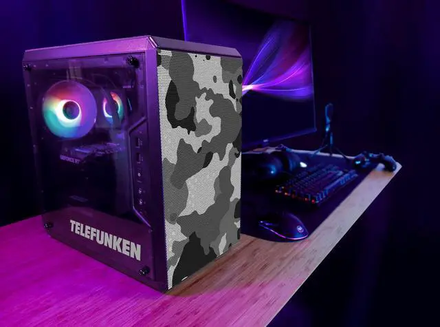 Alt view image 3 of 7 - Telefunken Gaming Desktop PC - Intel i5-14400F 4.70 GHz, RTX 4060 Ti 8GB, 16GB DDR5 5600MHz,1TB SSD Gen4+ 1TB SSD SATA, RGB Cooling, 500 Watts 80 plus, Win11P