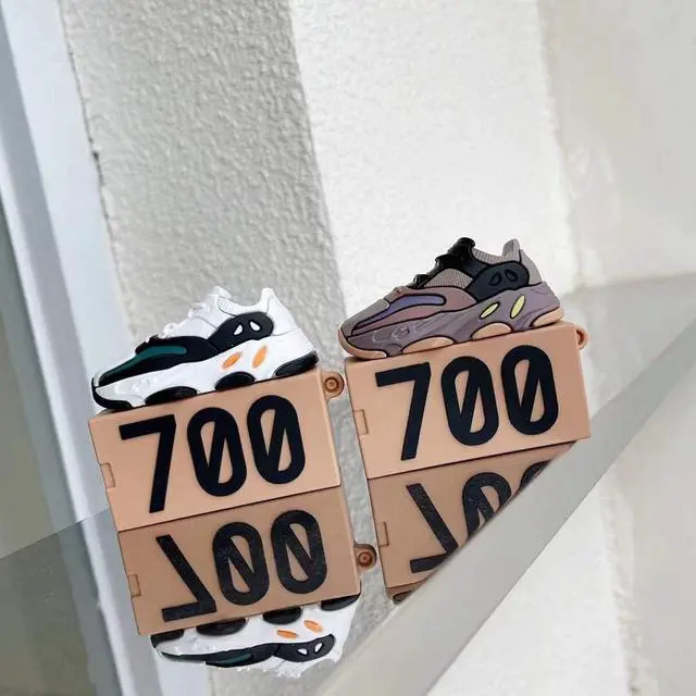 Alt view image 2 of 6 - Shoe Box Case Cover fit for Airpods 3 3rd Generation 2021 (700 Brown), 3D Creative Sports Shoes Cute Cartoon Funny Fun, Soft Silicone Skin Keychain Ring, for Girls Boys Teens Men