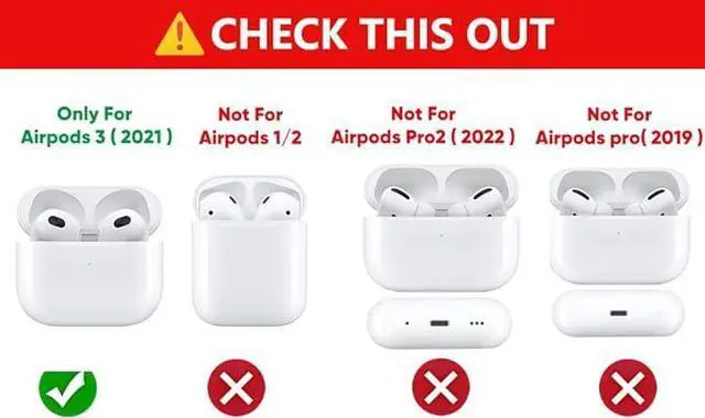 Alt view image 3 of 5 - (3Pack) Case for Airpods 3rd Generation, Silicone Airpods 3 Case Protective Cover with Cute Funny Skin Design, with Keychain (Goldfish+Candy1+Candy2)