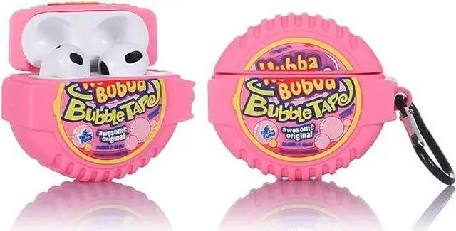 Alt view image 5 of 5 - Funda protectora de silicona para Airpods de 3ª generación, con bonito diseño divertido de piel, con llavero (Nutella+Bubba+G)