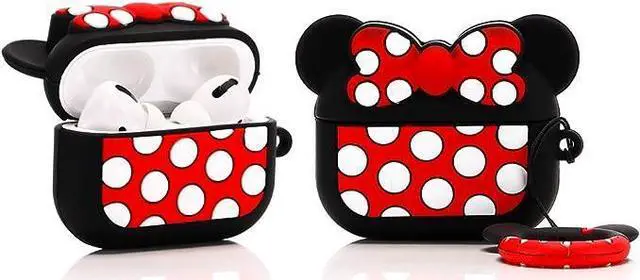 Alt view image 2 of 5 - (3Pack) Case for Airpods Pro, Silicone Airpods Pro Case Protective Cover with Cute Funny Skin Design, with Keychain (Cartoon1+2+3)