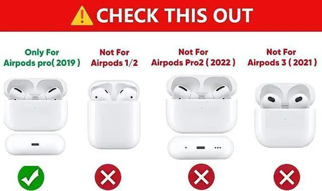 Alt view image 3 of 5 - (3Pack) Case for Airpods Pro, Silicone Airpods Pro Case Protective Cover with Cute Funny Skin Design, with Keychain (Cartoon1+2+3)