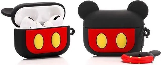 Alt view image 4 of 5 - (3Pack) Case for Airpods Pro, Silicone Airpods Pro Case Protective Cover with Cute Funny Skin Design, with Keychain (Cartoon1+2+3)