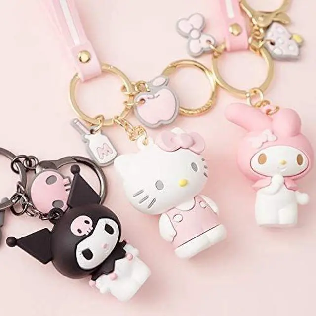 Alt view image 3 of 6 - Cute Kawaii Accessories Anime Keychain Adorable Keychain Keyring Key Purse Handbag Car Charms