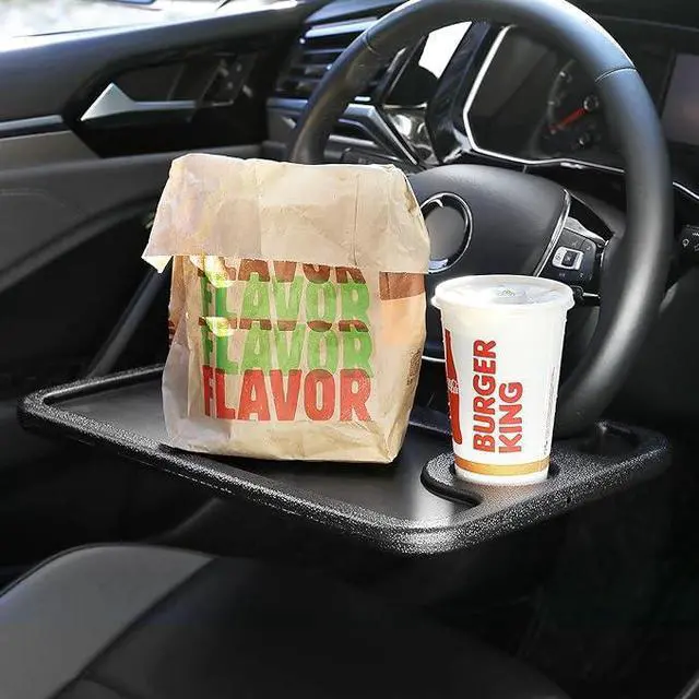 Alt view image 3 of 5 - Trading Car Steering Wheel Desk (1 Unit) Black
