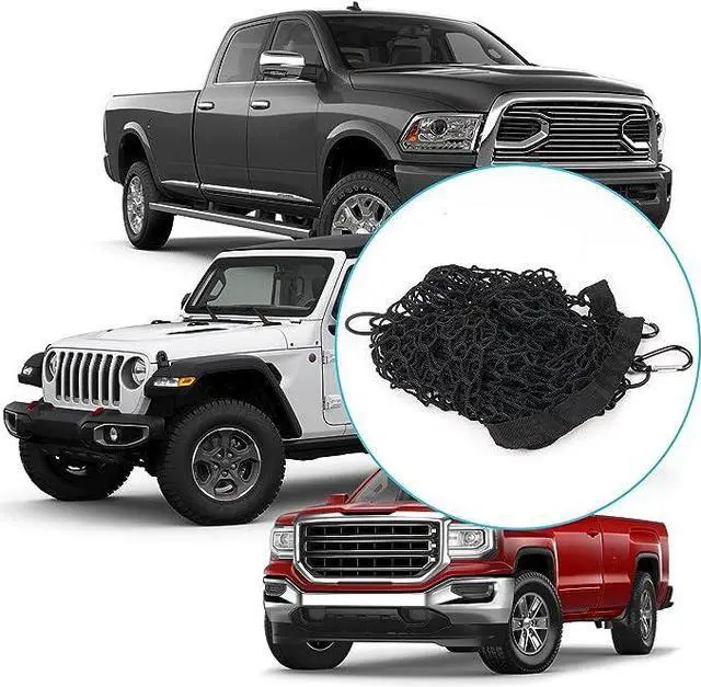 Alt view image 3 of 7 - Truck Bed Cargo Net for Trunk Storage, Storage Mesh, Food Organizer, Truck Cargo Net, Automotive Cargo Net