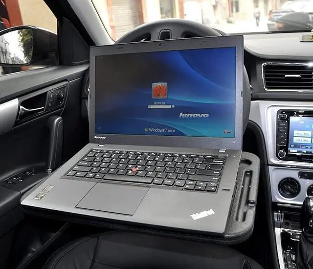 Alt view image 4 of 5 - Trading Car Steering Wheel Desk (1 Unit) Black