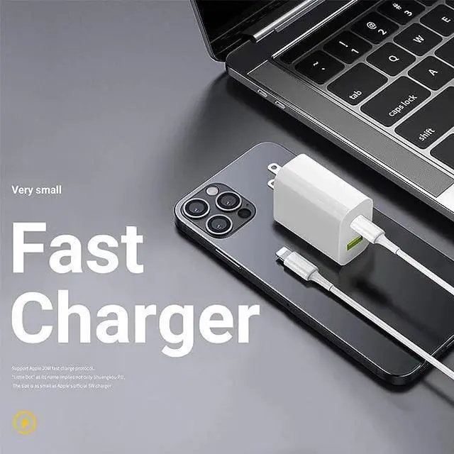 Alt view image 3 of 6 - [3-Pack] USB C Fast Wall Charger Block, 20W Dual Port QC+PD 3.0 Power Adapter, Fast Charging Plug Box Brick Cube for iPhone11/12/13/14/Pro Max, XS/XR/X, iPad Pro, AirPods Pro,and More