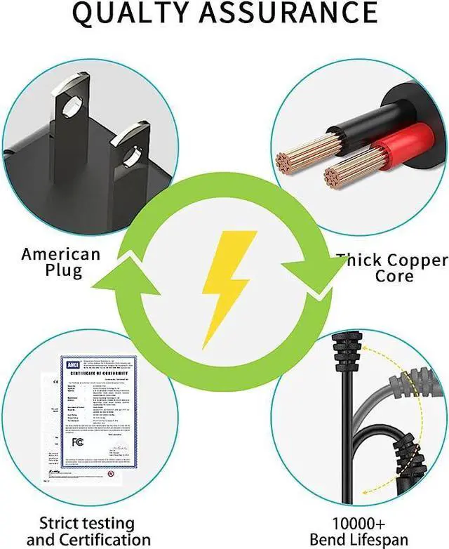 Alt view image 2 of 5 - 12V 3A [12 Volts 3 Amps] Adapter Power Supply AC to DC Plug 5.5 x 2.1mm & 2.5mm for 12volt 1A 1.5A 2A 2.5A 1000mA 1500mA 2000mA 2500mA 3000mA Equipment, 3.3ft Cord