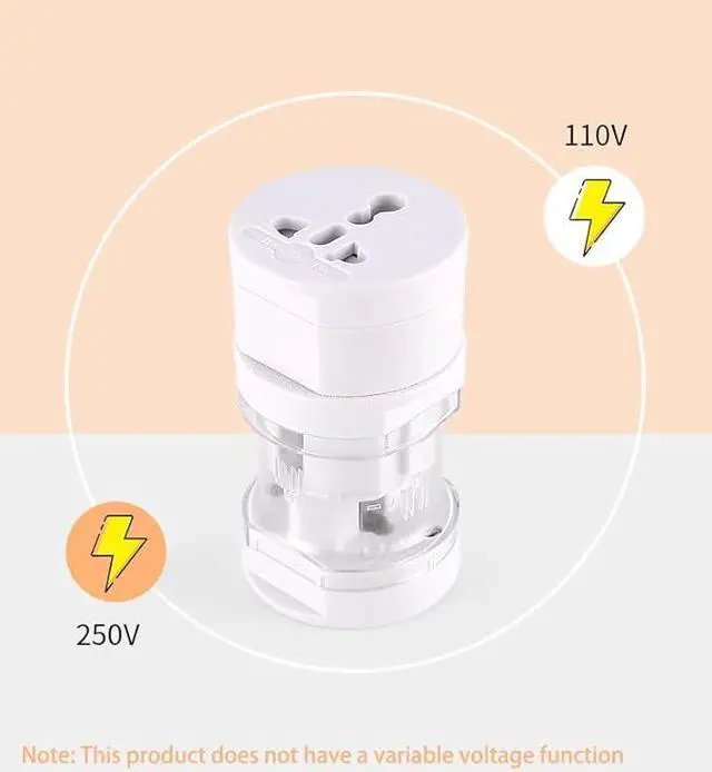 Alt view image 2 of 6 - Travel Adapter, Worldwide 3-in-1 Universal Travel Adapter Wall Charger AC Power Plug Adapter for USA EU UK AUS