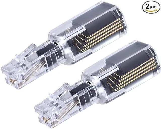 Main image of (Value Pack of 2) 360° Phone Cord Detangler Landline Telephone Extended Rotating Black