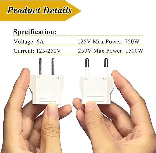 Alt view image 2 of 5 - International European Travel Plug Adapter - Universal Wall Charger for US EU UK Europe Spain Australia Switzerland Ireland Italy Worldwide with 6.5A 5 USB Type-C Outlet