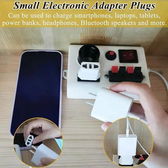 Alt view image 3 of 5 - International European Travel Plug Adapter - Universal Wall Charger for US EU UK Europe Spain Australia Switzerland Ireland Italy Worldwide with 6.5A 5 USB Type-C Outlet