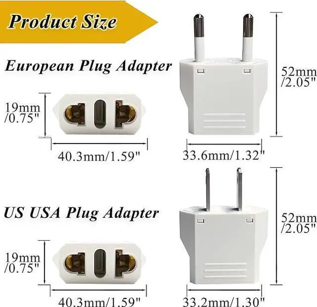 Alt view image 5 of 5 - International European Travel Plug Adapter - Universal Wall Charger for US EU UK Europe Spain Australia Switzerland Ireland Italy Worldwide with 6.5A 5 USB Type-C Outlet
